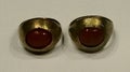 Hong Kong Palace Museum Tubo Dynasty Antique Earrings Gold Precious Metal Agate Inlay Fashion Accessory Jewelry Design