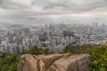 Hong Kong panorama from Lion Rock Royalty Free Stock Photo