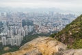 Hong Kong panorama from Lion Rock Royalty Free Stock Photo