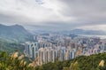 Hong Kong Panorama of Lion Rock Royalty Free Stock Photo