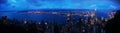 Hong Kong Panorama -Night view Royalty Free Stock Photo