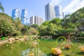 Hong Kong Park landscape Royalty Free Stock Photo