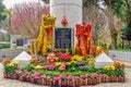 Hong Kong Park Statues Royalty Free Stock Photo