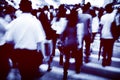 Hong Kong People Commuters City Walking Pedestrian Concept Royalty Free Stock Photo
