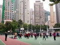 Hong Kong people doing exercise