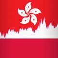 Hong Kong and Poland national flags separated by a line chart.