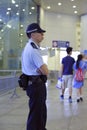 Hong Kong policeman on duty