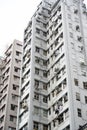 Hong Kong private tenements. Apartment building in Hong Kong, China Royalty Free Stock Photo