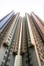 Hong Kong private tenements. Apartment buildings in Hong Kong, China Royalty Free Stock Photo