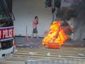 Politics Protest hong kong  2019,   protester Royalty Free Stock Photo