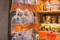 Hong Kong selling insect and Gold fish in poly bags