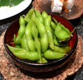 Hong Kong Sen-Ryo Genki Sushi Restaurant Japanese Cuisine Casual Dining Edamame Side Dish Green Bea Protein Food Royalty Free Stock Photo