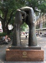 The Please sculpture in Hong Kong