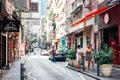 Soho street in Hong Kong