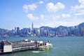 Hong Kong skyline along the seashore