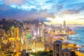 Hong kong Skyline from braemar hill