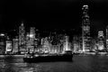 Hong Kong skyline by night