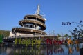 Hong Kong sprial lookout tower Tai Po Royalty Free Stock Photo