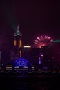 Hong Kong new year fireworks