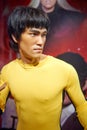 Hong Kong Star Bruce Lee-wax statue Royalty Free Stock Photo