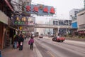 Hong Kong street - Kowloon Royalty Free Stock Photo