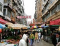 Hong Kong street Market busy