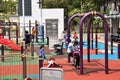 Hong Kong street view ,children playground Royalty Free Stock Photo