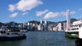 Hong kong street view victoria harbour