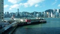 Hong kong street view victoria harbour