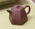 Hong Kong Tea Museum Antique Hexagon Teapot Purple Clay Kettle Collection Chinese Cultural Heritage Arts Terracotta Crafts
