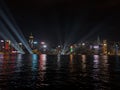 Symphony of lights show Hong Kong Royalty Free Stock Photo