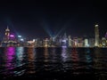 Symphony of lights show Hong Kong Royalty Free Stock Photo