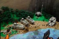 Hong Kong Time Square Shopping Mall Starwars Star Wars Lego Figures Toys Scale Models Miniature Gallery Exhibition Outdoor