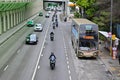 Hong Kong traffic infrastructure bus stop Royalty Free Stock Photo