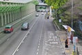 Hong Kong traffic infrastructure bus stop Royalty Free Stock Photo