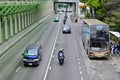 Hong Kong traffic infrastructure bus stop Royalty Free Stock Photo