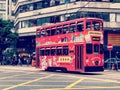 Hong Kong Tram Royalty Free Stock Photo