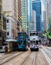 Hong Kong Trams Royalty Free Stock Photo