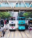 Hong Kong Trams Royalty Free Stock Photo