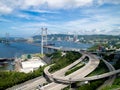 Hong Kong Tsing Ma Bridge Royalty Free Stock Photo