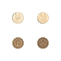 Hong Kong twenty cents coins collection