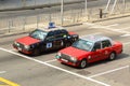 Hong Kong Urban red taxi