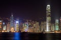 Hong Kong Victoria Harbour at night