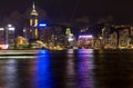 Hong Kong Victoria Harbour The Pearl of the Orient A Symphony of Lights Panoramic Night View Skyline