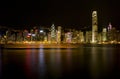 Hong Kong Victoria Harbour The Pearl of the Orient A Symphony of Lights Panoramic Night View Skyline