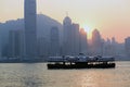 Hong Kong Victoria Harbour sunset view