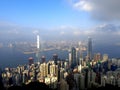 Hong Kong. Victoria peak. Royalty Free Stock Photo