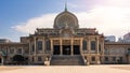 Honganji Temple located in the Tsukiji district. Jodo Shinshu Buddhist temple Royalty Free Stock Photo