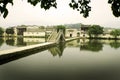 Hongcun, ancient village in china, moon bridge Royalty Free Stock Photo