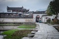 : Hongcun ancient village is one of the Unesco world heritage of China. ItÃ¢â¬â¢s located in the part of the Anhui province of China Royalty Free Stock Photo